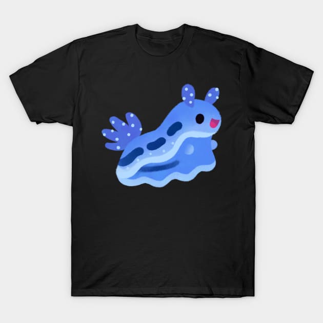 Blue nudibranch T-Shirt by pikaole